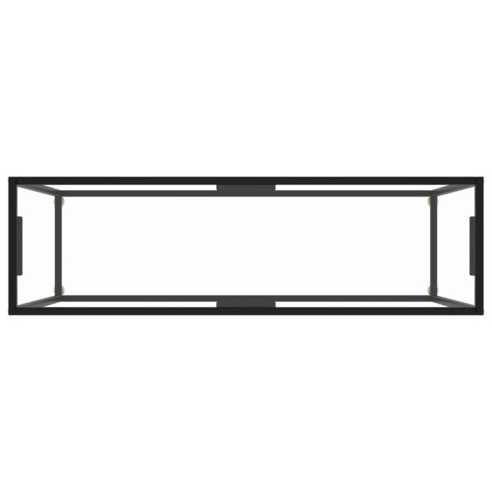 Table console Transparent 120x35x75 cm Verre trempé – Image 3