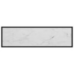 Table console Blanc 120x35x75 cm Verre trempé – Image 3