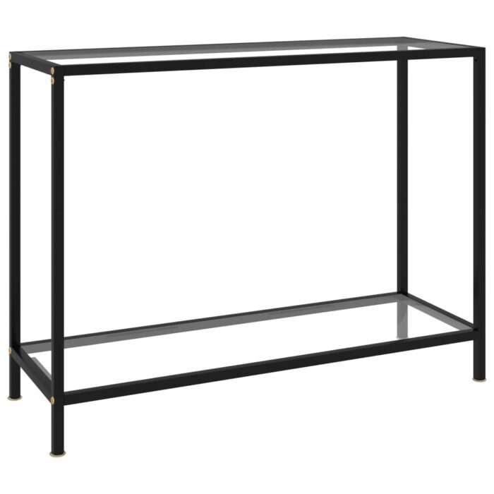 Table console Transparent 100x35x75 cm Verre trempé – Image 1