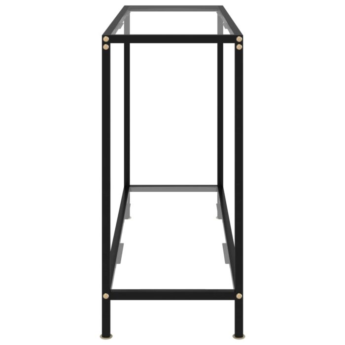 Table console Transparent 100x35x75 cm Verre trempé – Image 2
