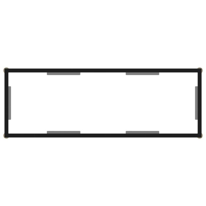 Table console Transparent 100x35x75 cm Verre trempé – Image 3