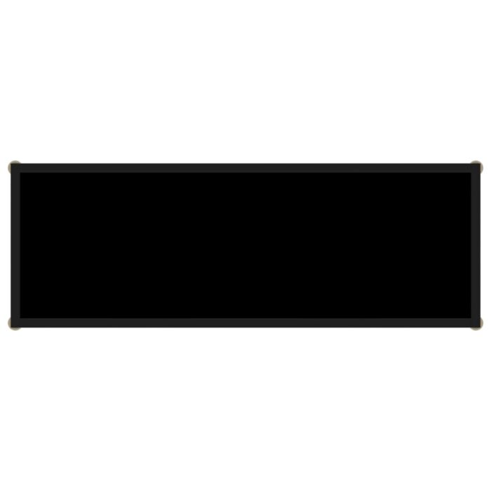 Table console Noir 100x35x75 cm Verre trempé – Image 3