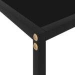 Table console Noir 120x35x75 cm Verre trempé – Image 4