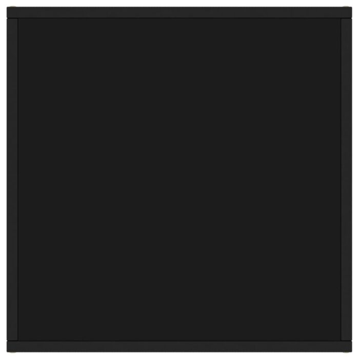 Table basse Noir avec verre noir 60x60x35 cm – Image 2