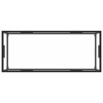 Table basse Noir avec verre trempé 120x50x35 cm – Image 3