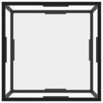 Table basse Transparent 60x60x35 cm Verre trempé – Image 2