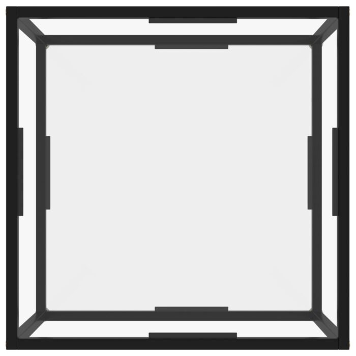 Table basse Transparent 60x60x35 cm Verre trempé – Image 2