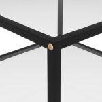 Table basse Transparent 60x60x35 cm Verre trempé – Image 3