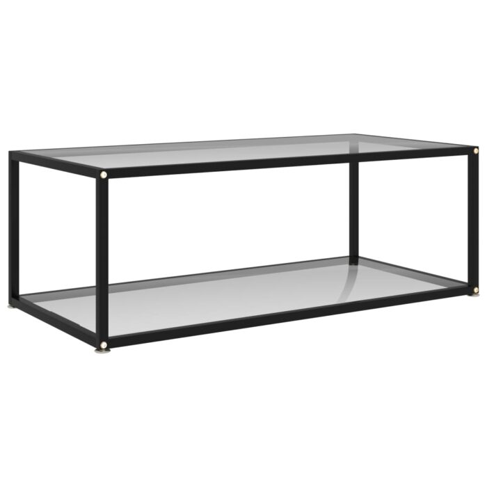 Table basse Transparent 100x50x35 cm Verre trempé – Image 1