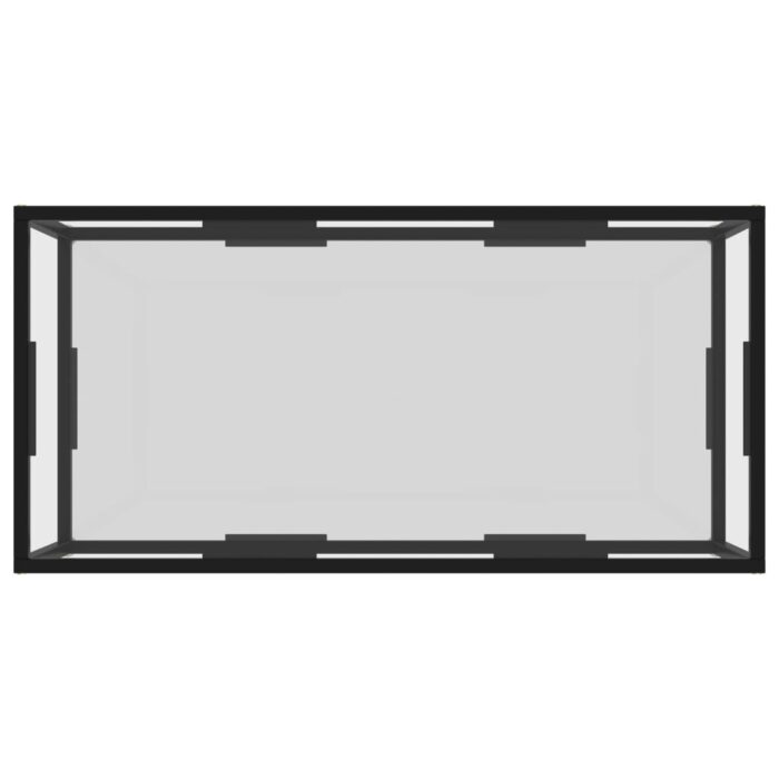 Table basse Transparent 100x50x35 cm Verre trempé – Image 2