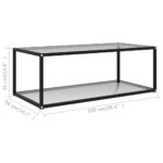 Table basse Transparent 100x50x35 cm Verre trempé – Image 4