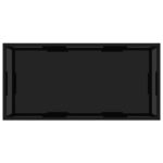322898 Coffee Table Black 100x50x35 cm Tempered Glass – Image 2