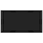 Table basse Noir 120x60x35 cm Verre trempé – Image 2