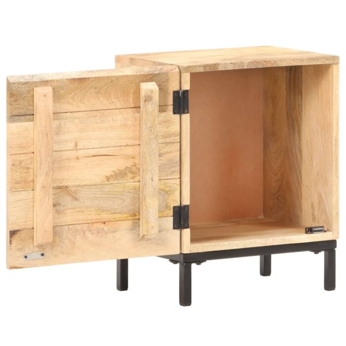 Table de chevet 40x30x51 cm Bois de manguier solide – Image 3