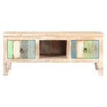 Table basse 100x55x40 cm Bois d'acacia brut – Image 2