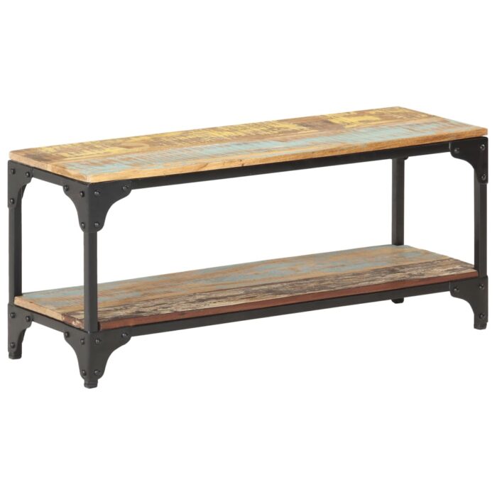 Table basse 90x30x40 cm Bois de récupération massif – Image 10