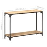 Table console 110x30x75 cm Bois de manguier massif – Image 6