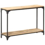 Table console 110x30x75 cm Bois de manguier massif – Image 8