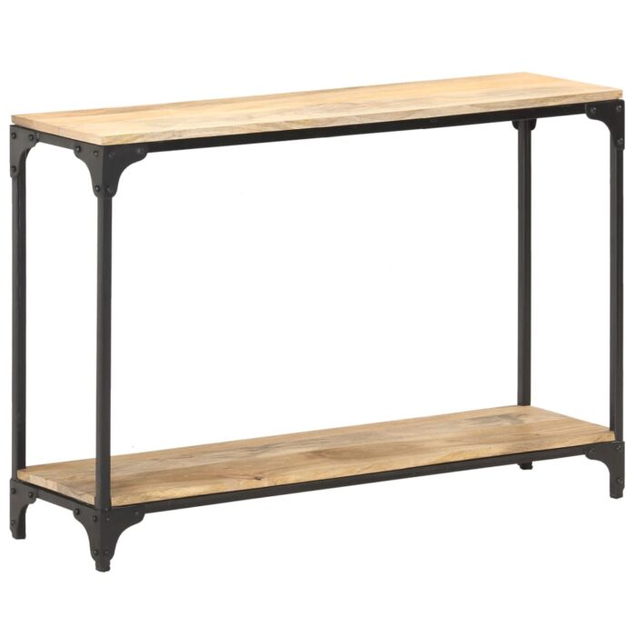 Table console 110x30x75 cm Bois de manguier massif – Image 9