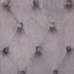 Chaises à manger lot de 2 gris velours – Image 2