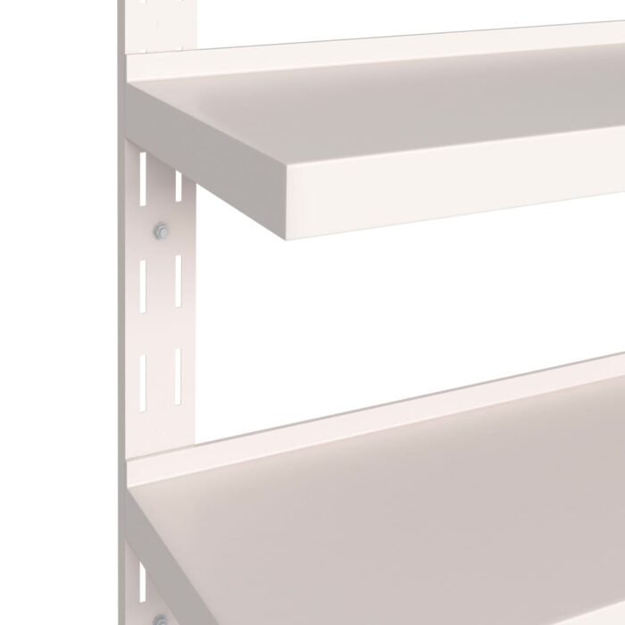 Étagères murales flottantes à 2 niveaux 2 pcs Inox 240x30 cm – Image 3