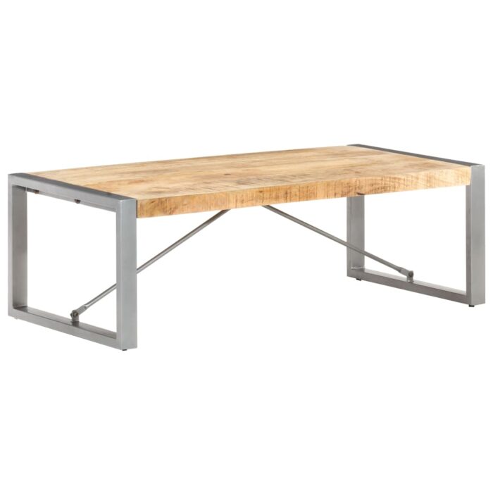 Table basse 120x60x40 cm Bois de manguier brut – Image 1