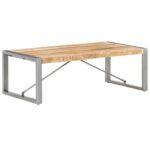 Table basse 120x60x40 cm Bois de manguier brut – Image 7