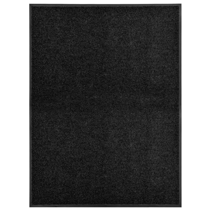 Paillasson lavable Noir 90x120 cm – Image 1