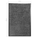 Paillasson lavable Anthracite 40x60 cm – Image 5
