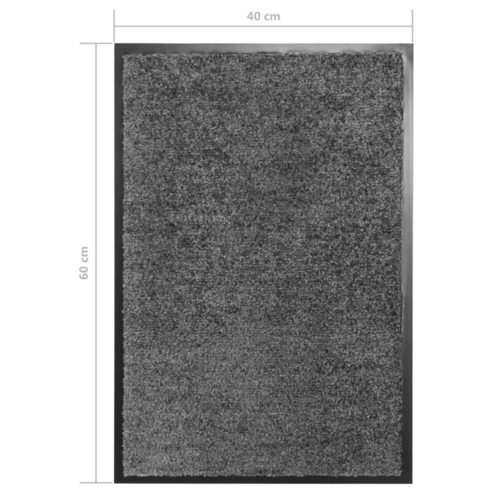 Paillasson lavable Anthracite 40x60 cm – Image 5