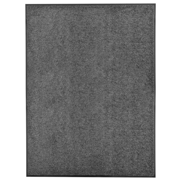 Paillasson lavable Anthracite 90x120 cm – Image 1