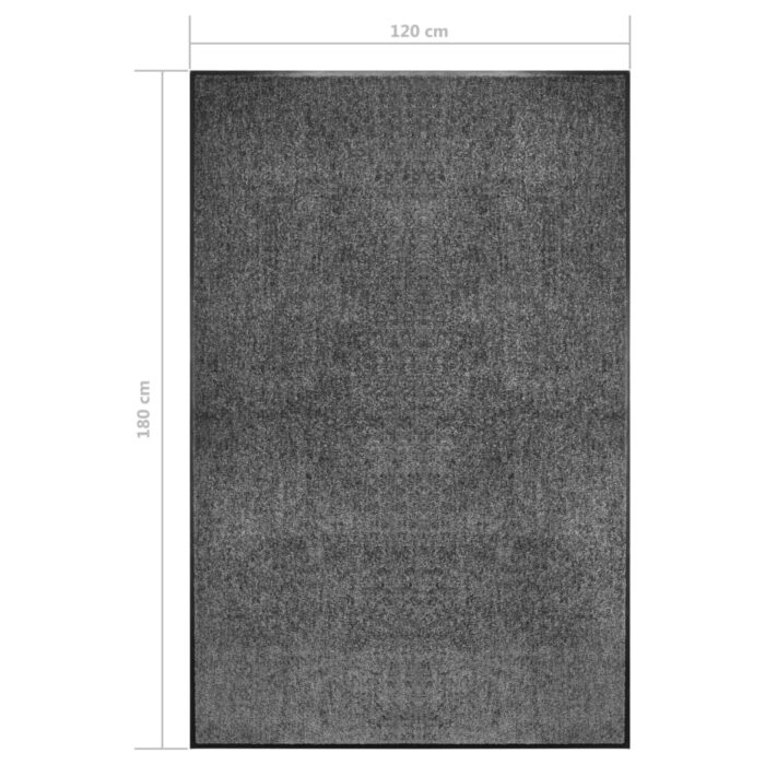 Paillasson lavable Anthracite 120x180 cm – Image 5