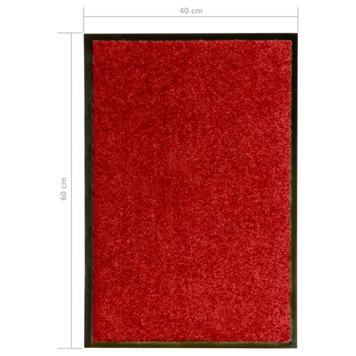Paillasson lavable Rouge 40x60 cm – Image 5