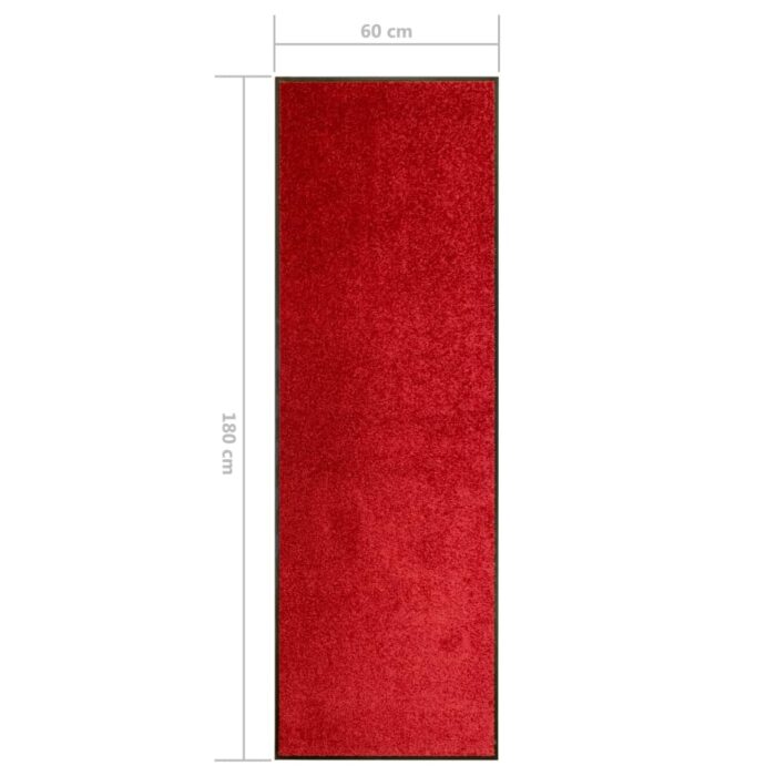 Paillasson lavable Rouge 60x180 cm – Image 5