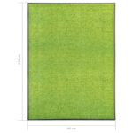 Paillasson lavable Vert 90x120 cm – Image 5