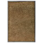 Paillasson lavable Marron 60x90 cm