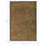 Paillasson lavable Marron 60x90 cm – Image 5