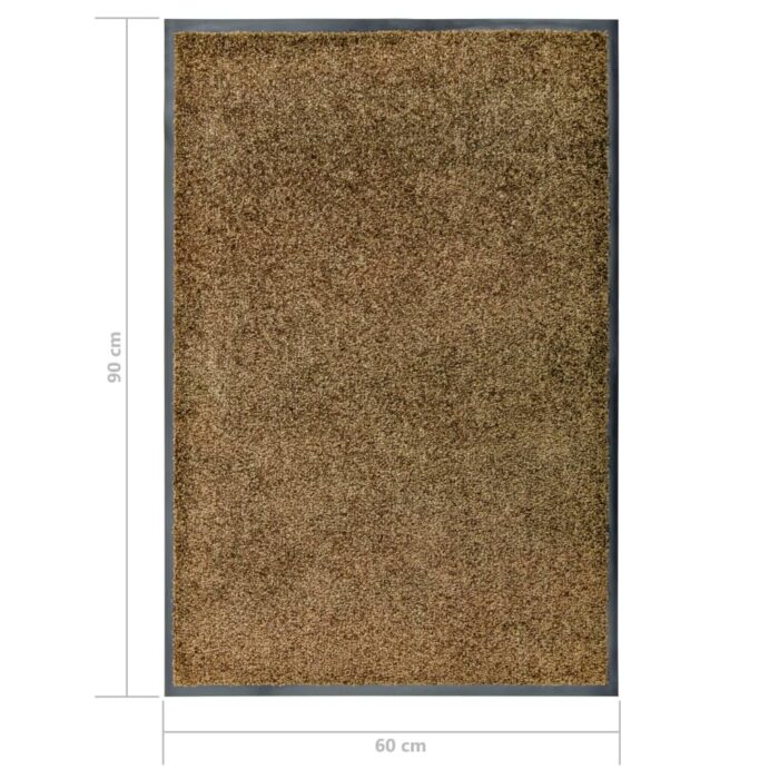 Paillasson lavable Marron 60x90 cm – Image 5