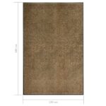 Paillasson lavable Marron 120x180 cm – Image 5