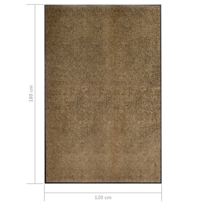 Paillasson lavable Marron 120x180 cm – Image 5
