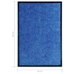 Paillasson lavable Bleu 40x60 cm – Image 5