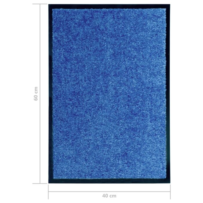 Paillasson lavable Bleu 40x60 cm – Image 5