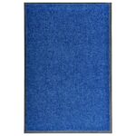 Paillasson lavable Bleu 60x90 cm