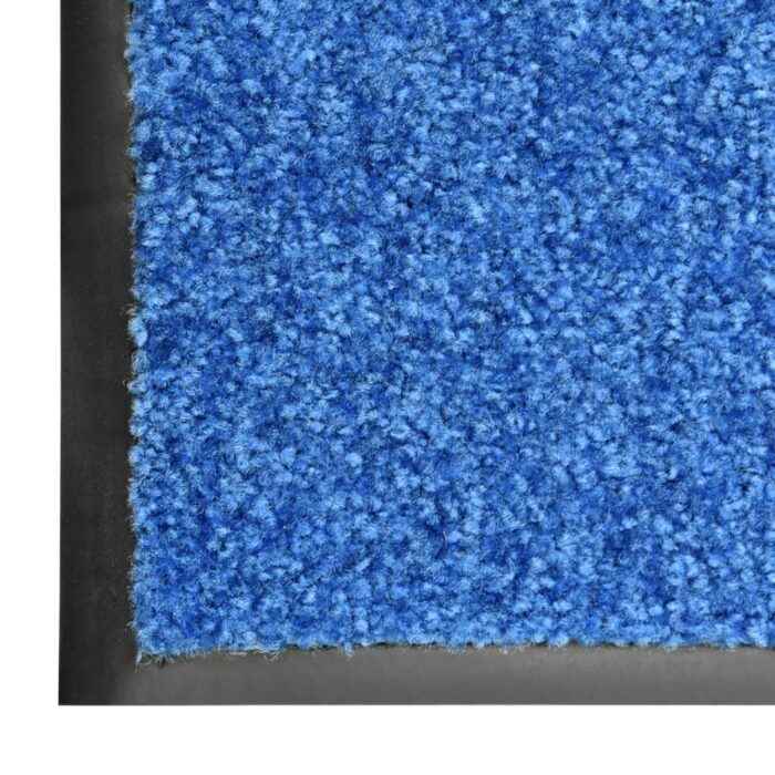 Paillasson lavable Bleu 60x90 cm – Image 4