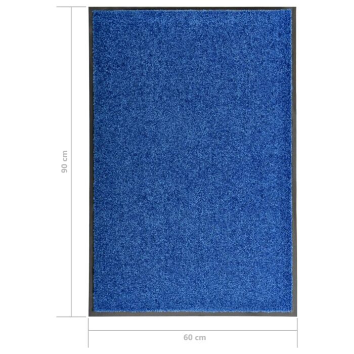 Paillasson lavable Bleu 60x90 cm – Image 5