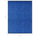 Paillasson lavable Bleu 90x120 cm – Image 5