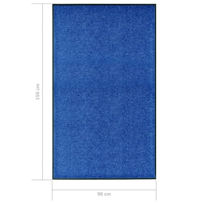 Paillasson lavable Bleu 90x150 cm – Image 5