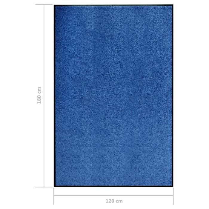 Paillasson lavable Bleu 120x180 cm – Image 5