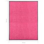 Paillasson lavable Rose 90x120 cm – Image 5