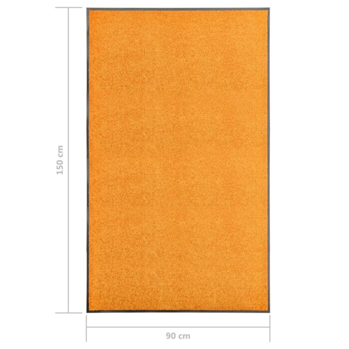 Paillasson lavable Orange 90x150 cm – Image 5
